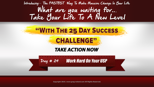 Day 24 of the 25 Day Success Challenge
